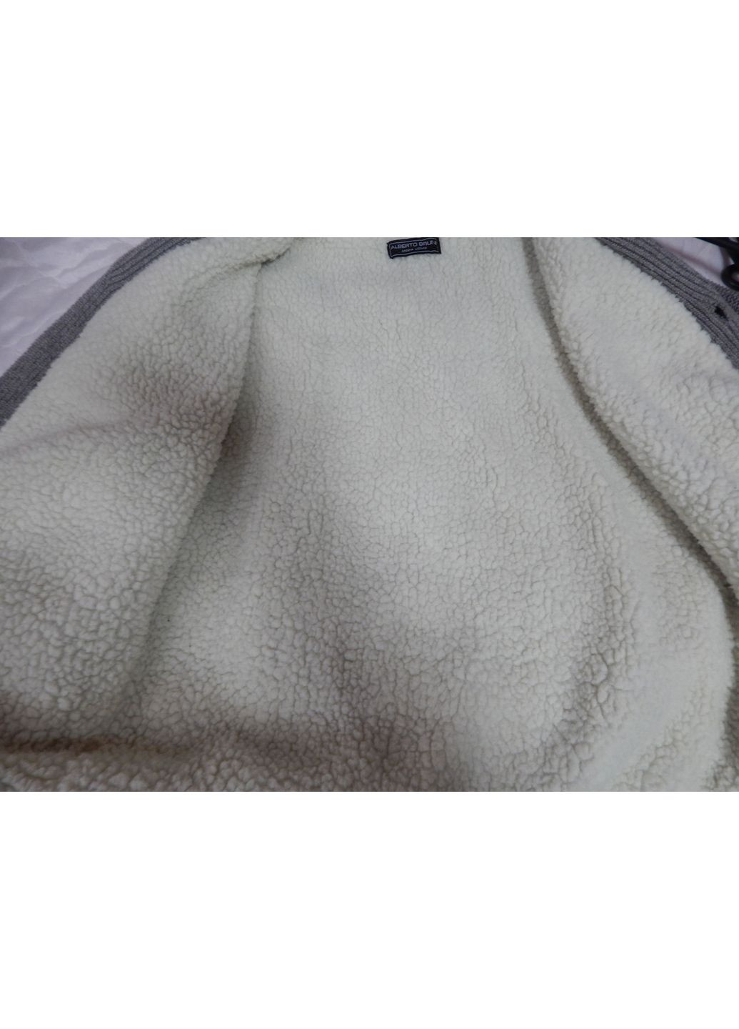 Черный демисезонный свитер-кардиган мужской на подкладке из меха alberto bruni р.54 018sm (только в указанном размере, только 1 шт.) No Brand