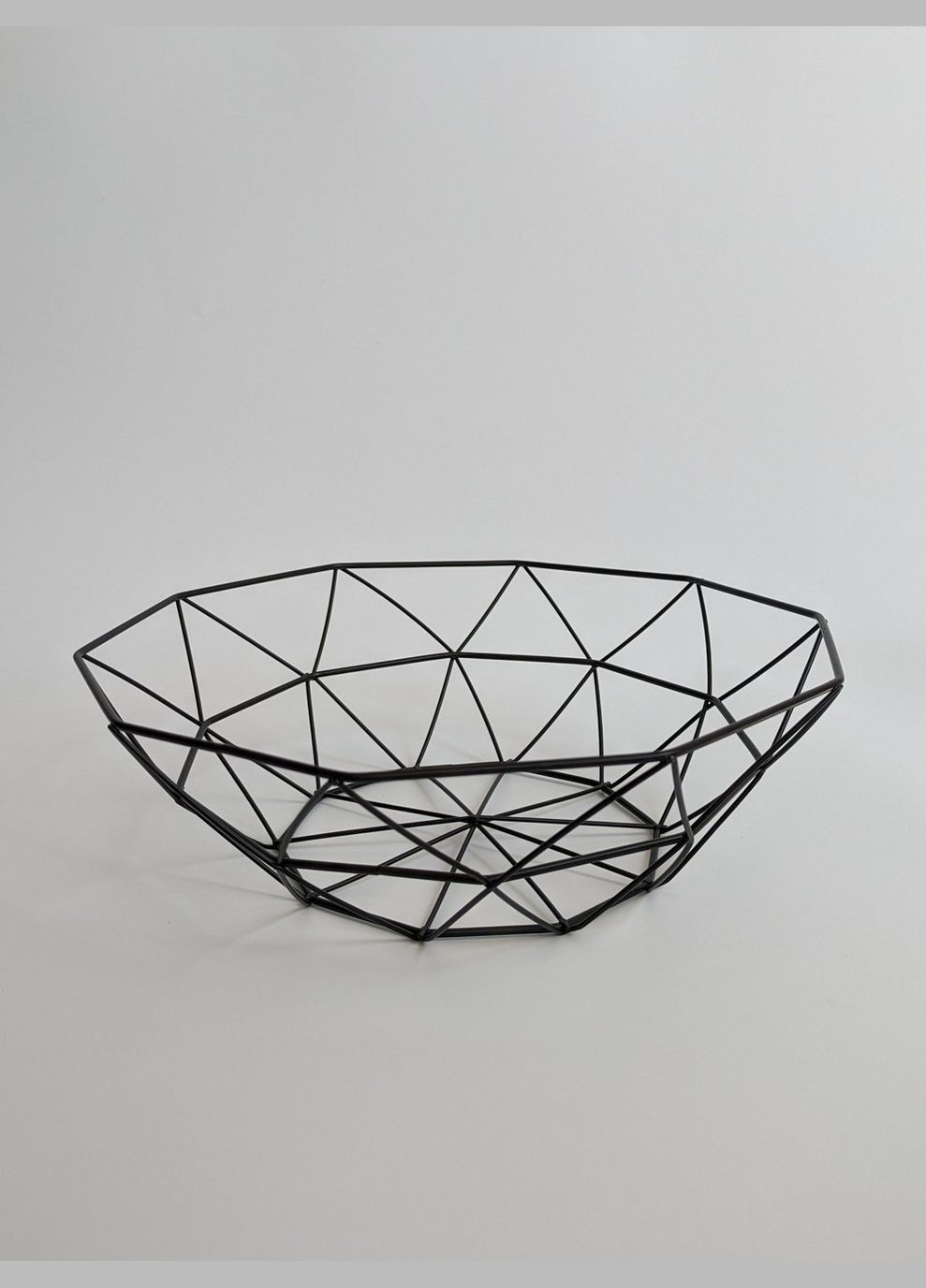 Фруктовница черная "Геометрия" No Brand (347623698)