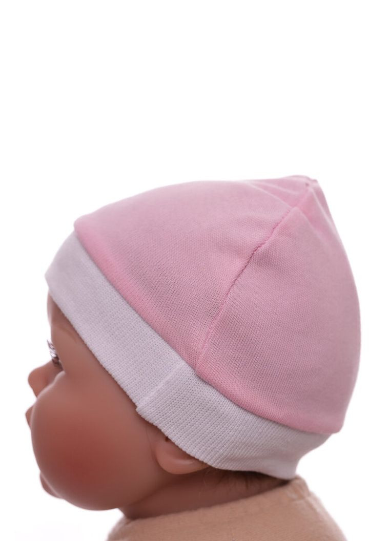 Шапка для девочки интерлок классика розовая 0м+ (52007) BABYKROHA (315748235)