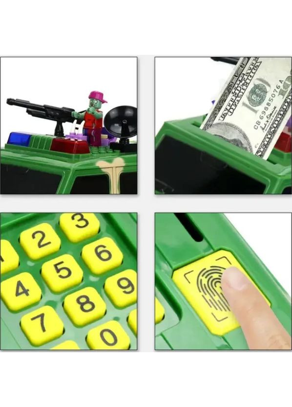 Игрушка-копилка в форме грузовика Cash Truck с паролем и датчиком отпечатков No Brand (352064001)