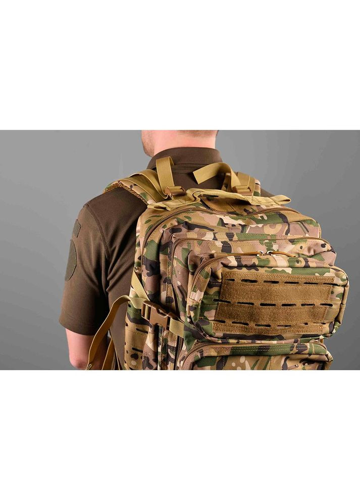 Рюкзак тактичний 45L Laser Cut камуфляж (-MILTACBKP-45L-MC) 2E (323043230)
