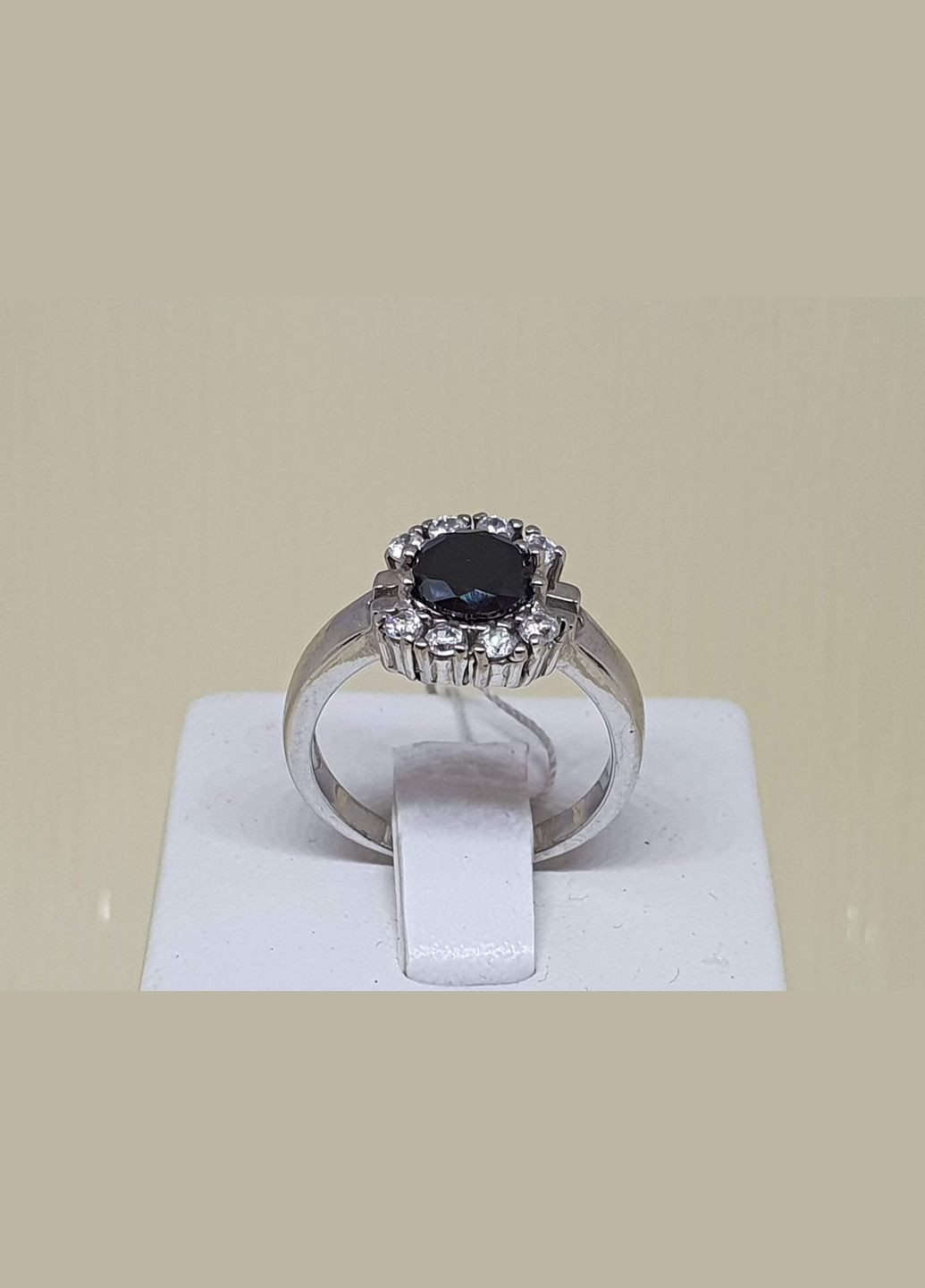 Срібне кільце з фіанітами. ФИ001 No Brand (315722024)