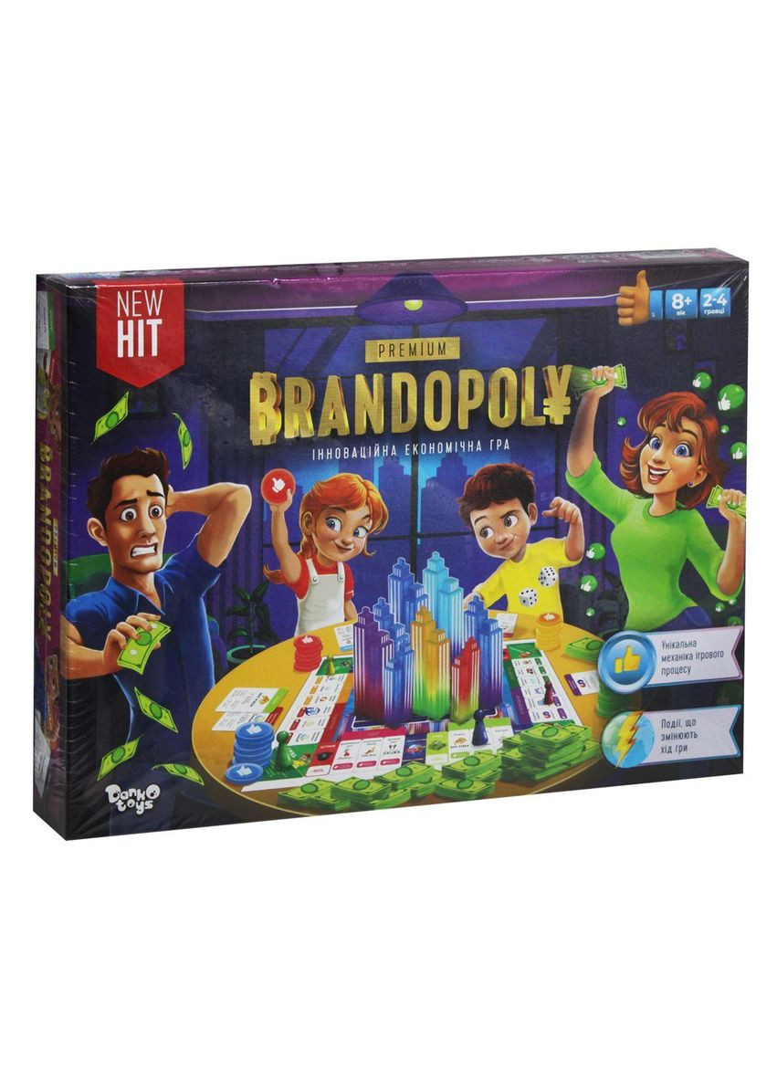 Настольная игра "Брендополия" (укр) (G-BrP-01-01U) Danko Toys (364196743)