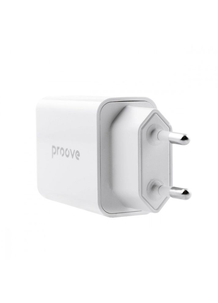 Сетевое зарядное устройство Rapid 20W (Type-C+USB) white Proove (333800022)