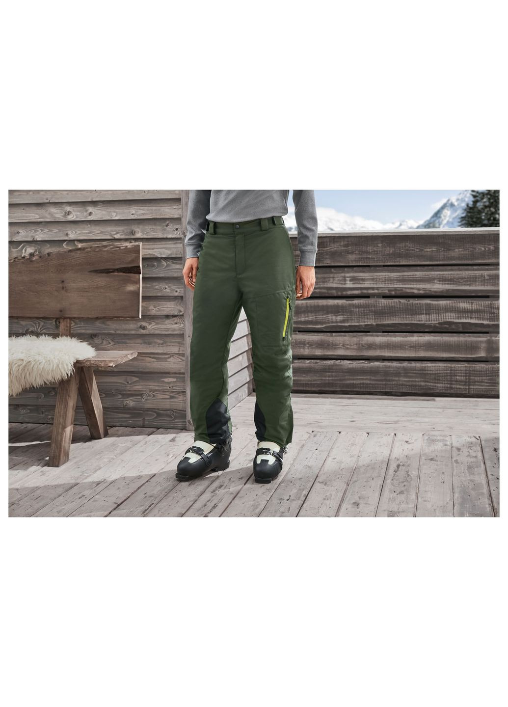 Горнолыжные брюки мембранные (3000мм) для мужчины BIONIC-FINISH® ECO 389609 52(L) Crivit (311505378)