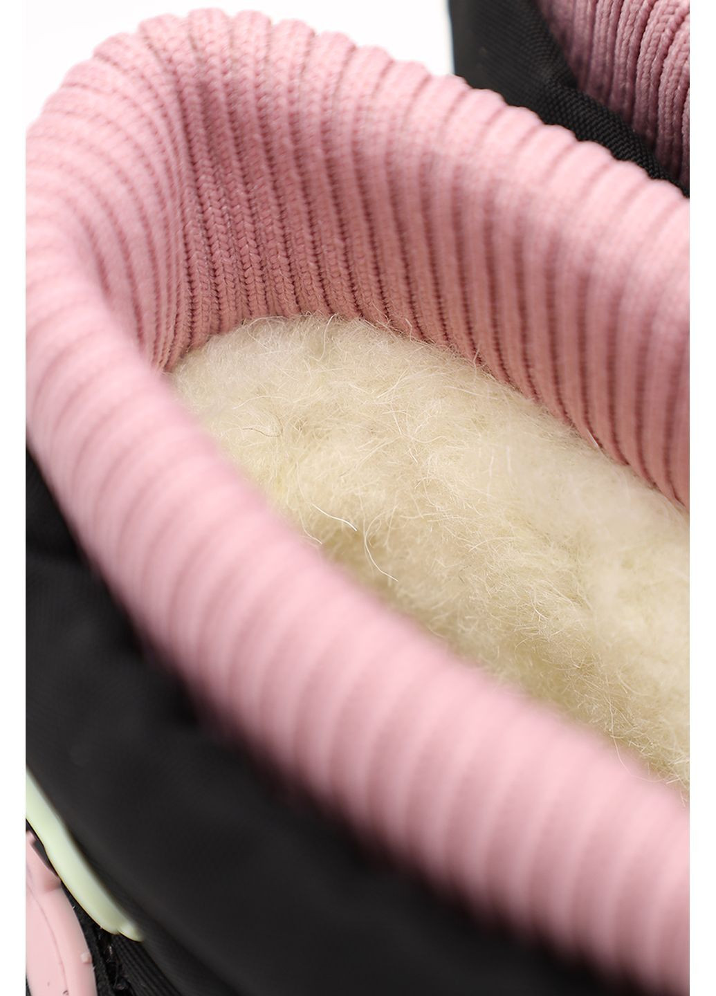 Черные зимние дутики для девочки цвет черный цб-00279539 Yuki