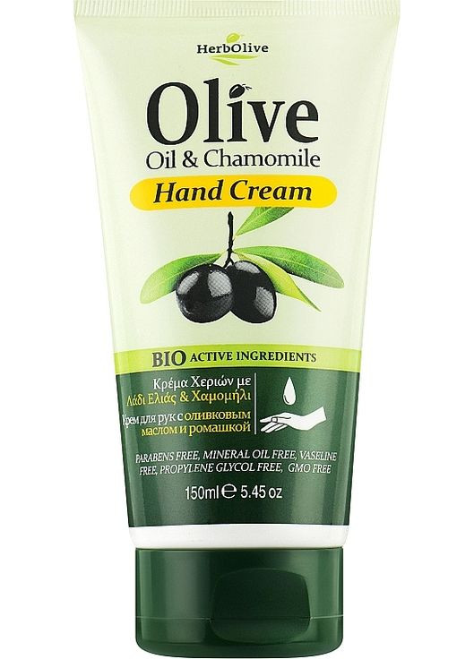 Крем для рук "Ромашка" HerbOlive Hand Cream Chamomile 150ml (1134785-31101883) Madis (368638124)