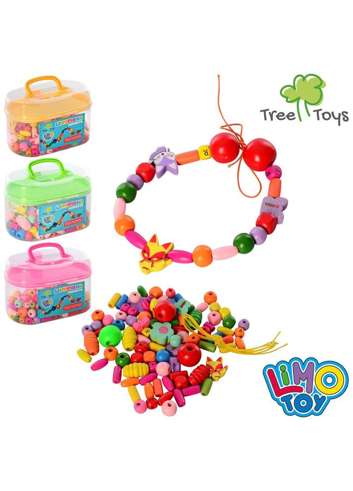 Дерев'яна іграшка для розвитку моторики Шнурівка у валізі MD 2200 Metr+ (305393743)