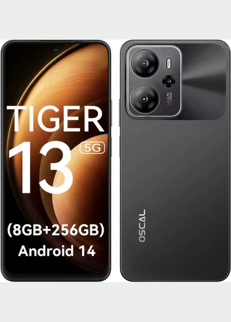 Смартфон Tiger 13 8/256GB Black Oscal (329728518)