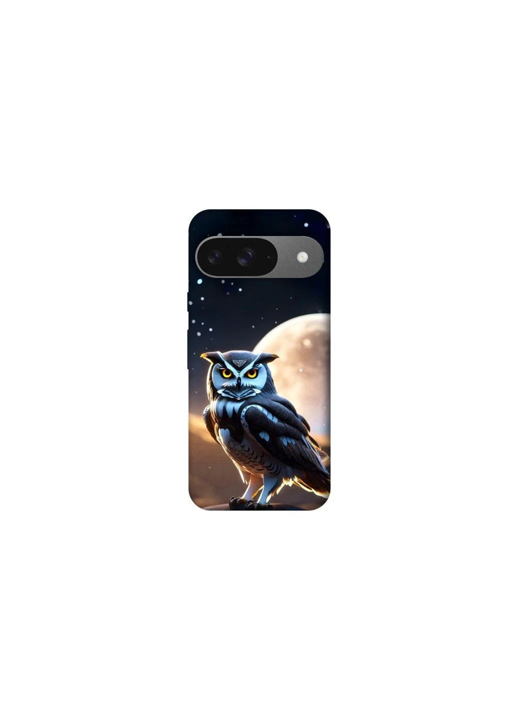 Чехол на Google Pixel 10 Cyber owl Frontalka (384631635)