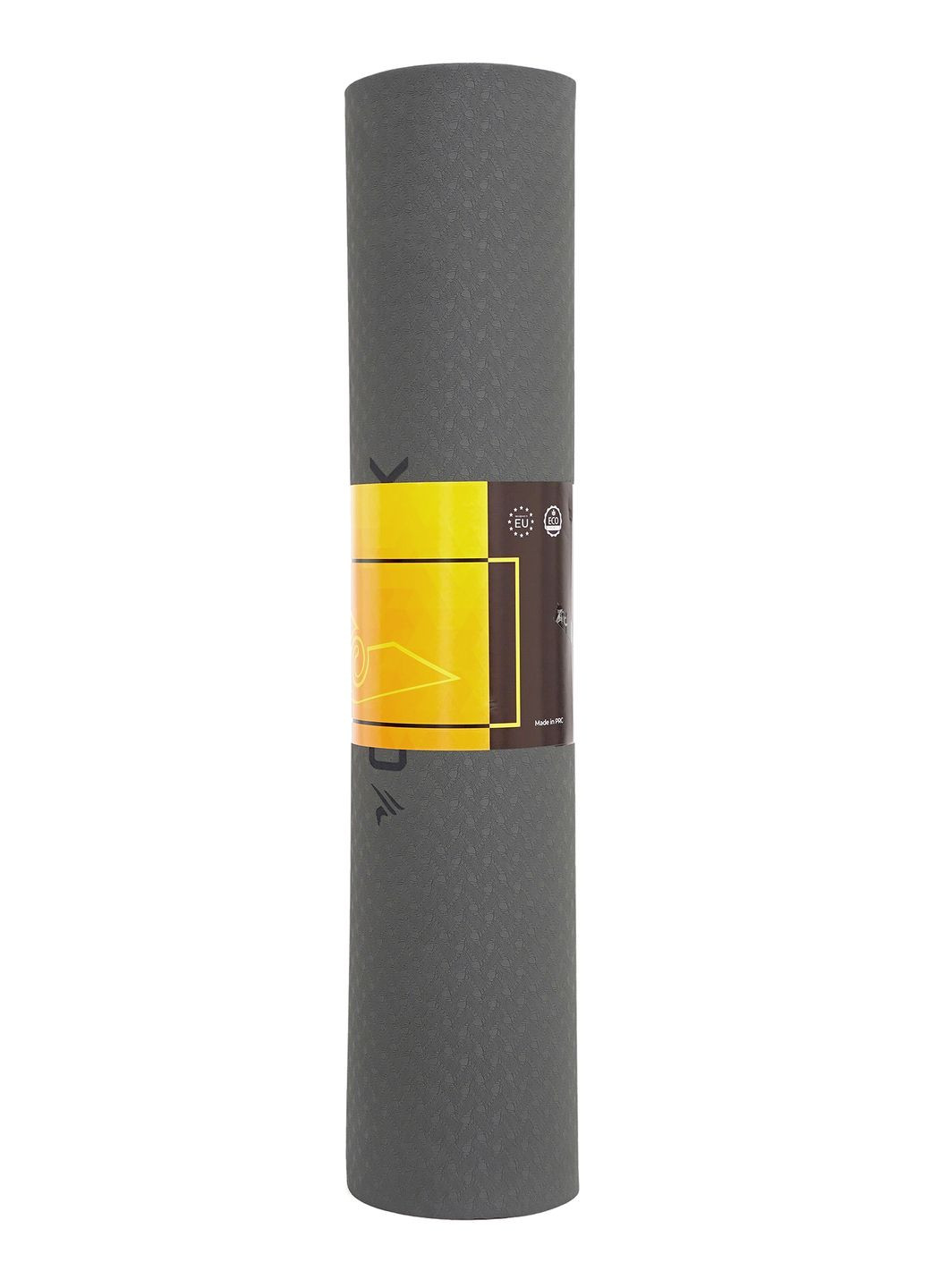 Килимок спортивний TPE 183 x 61 x 0.6 см для йоги та фітнесу XR0002 Black/Green Cornix xr-0002 (275654187)