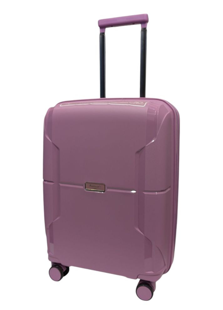 Чемодан малый под ручную кладь 245 полипропилен S Розовый AIRTEX (366737395)