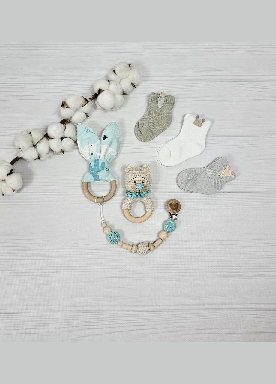 Букет из пеленок для младенцев a.l.babybox Панды акробаты Мятный No Brand (315488077)