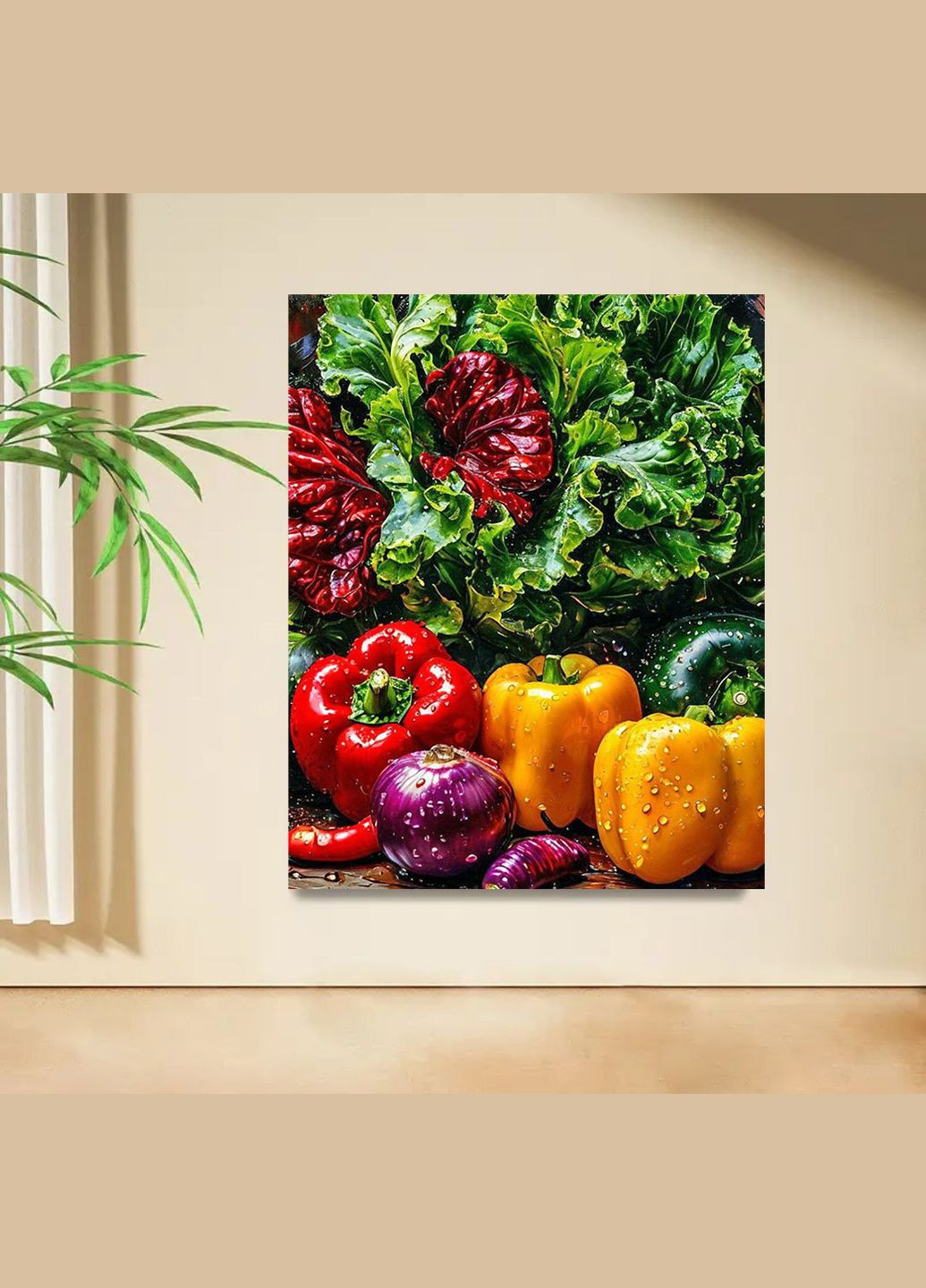 Набор алмазной мозаики НА подрамнике АЛМР-264 "Овощной натюрморт", 40*50см АлМазка (332211862)