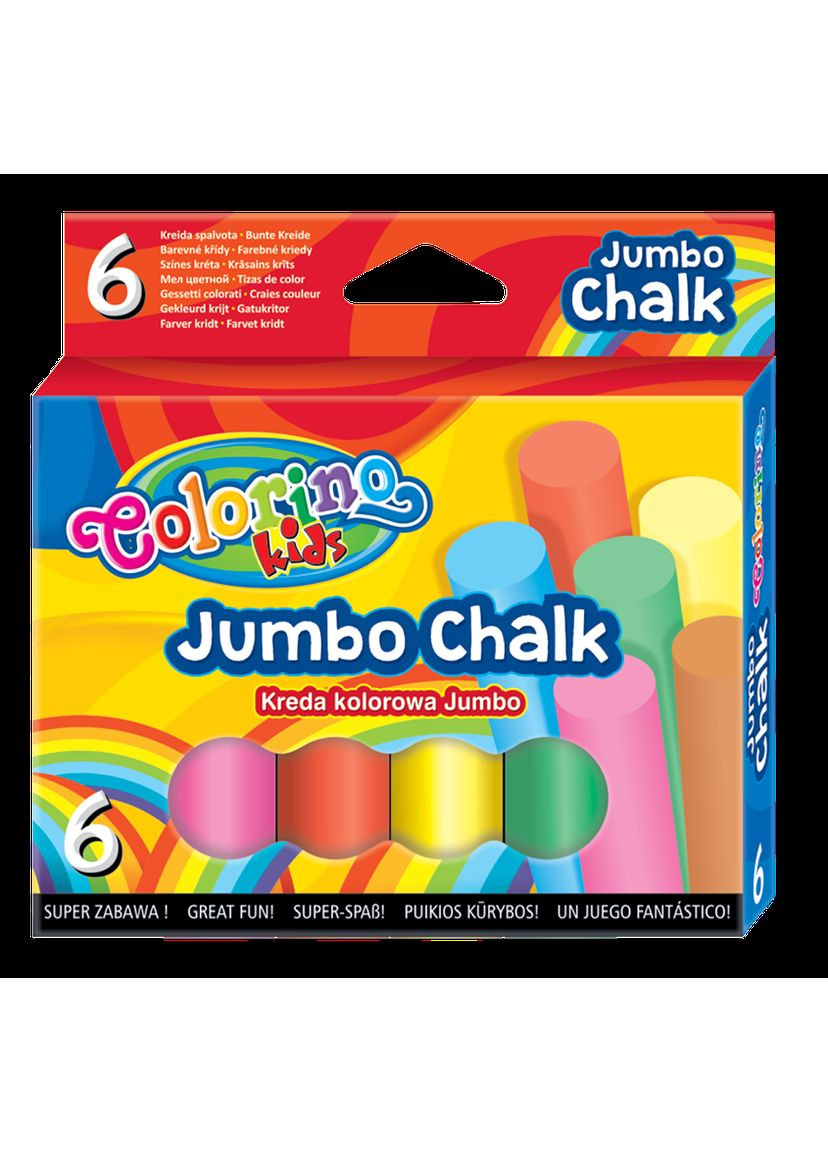 Цветной мел Jumbo, 6 цветов () Colorino 65818PTR (331860596)