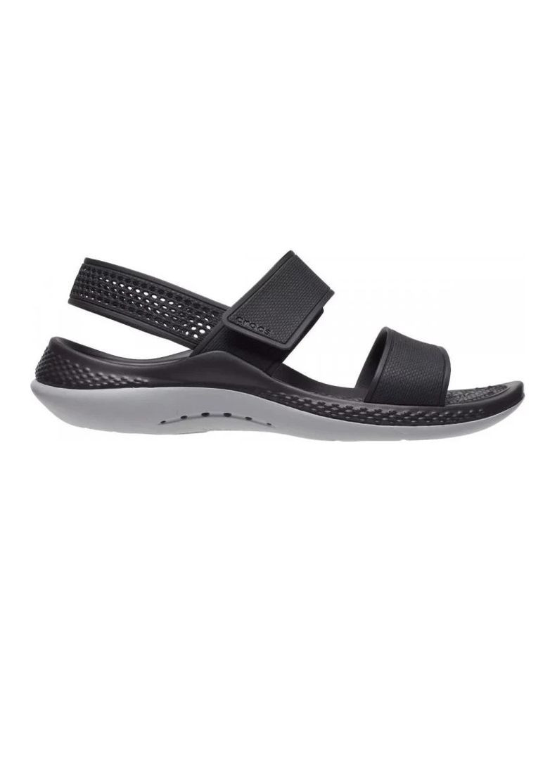 Женские босоножки кроксы 360 Sandal 206711 Black/Light grey Crocs literide (289469891)