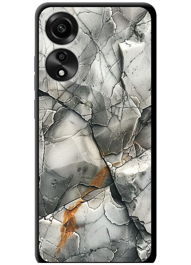 TPU черный чехол 'Серый мрамор' для Endorphone Oppo A78 4G (285114475)