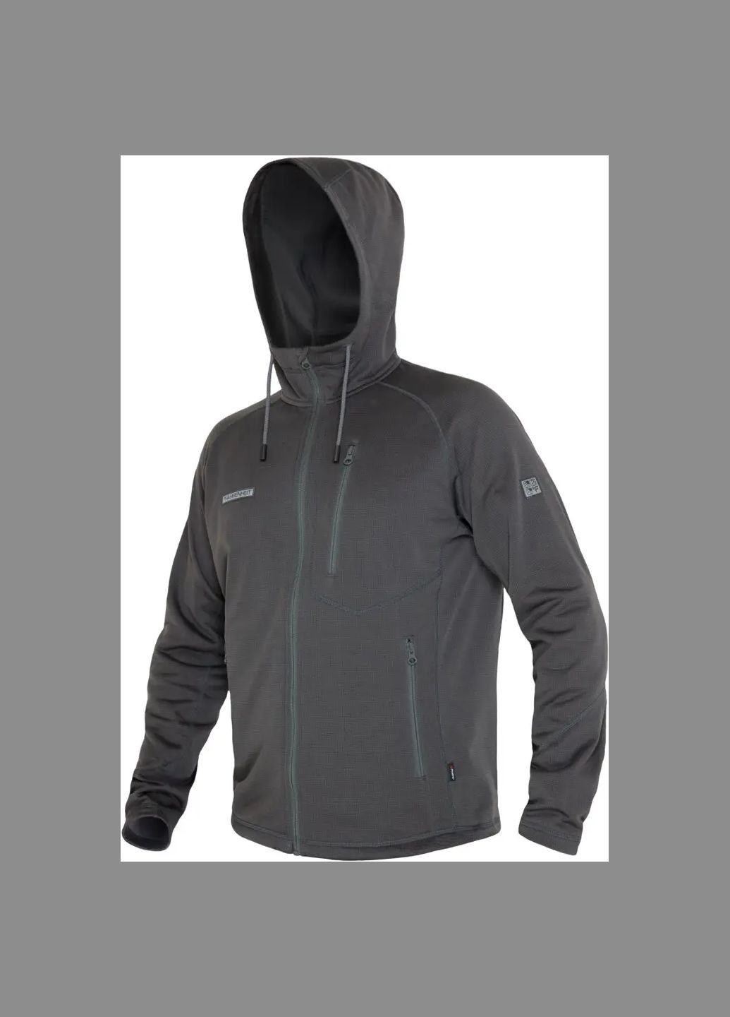 Серая демисезонная куртка hardface full zip hoody grey Fahrenheit