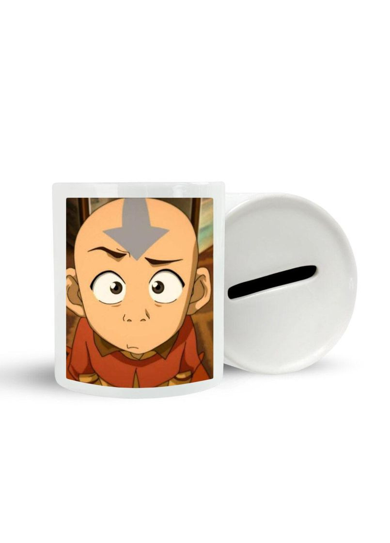 Копилка, копилка для денег Аниме Аватар #0001 белая керамическая No Brand (315046283)