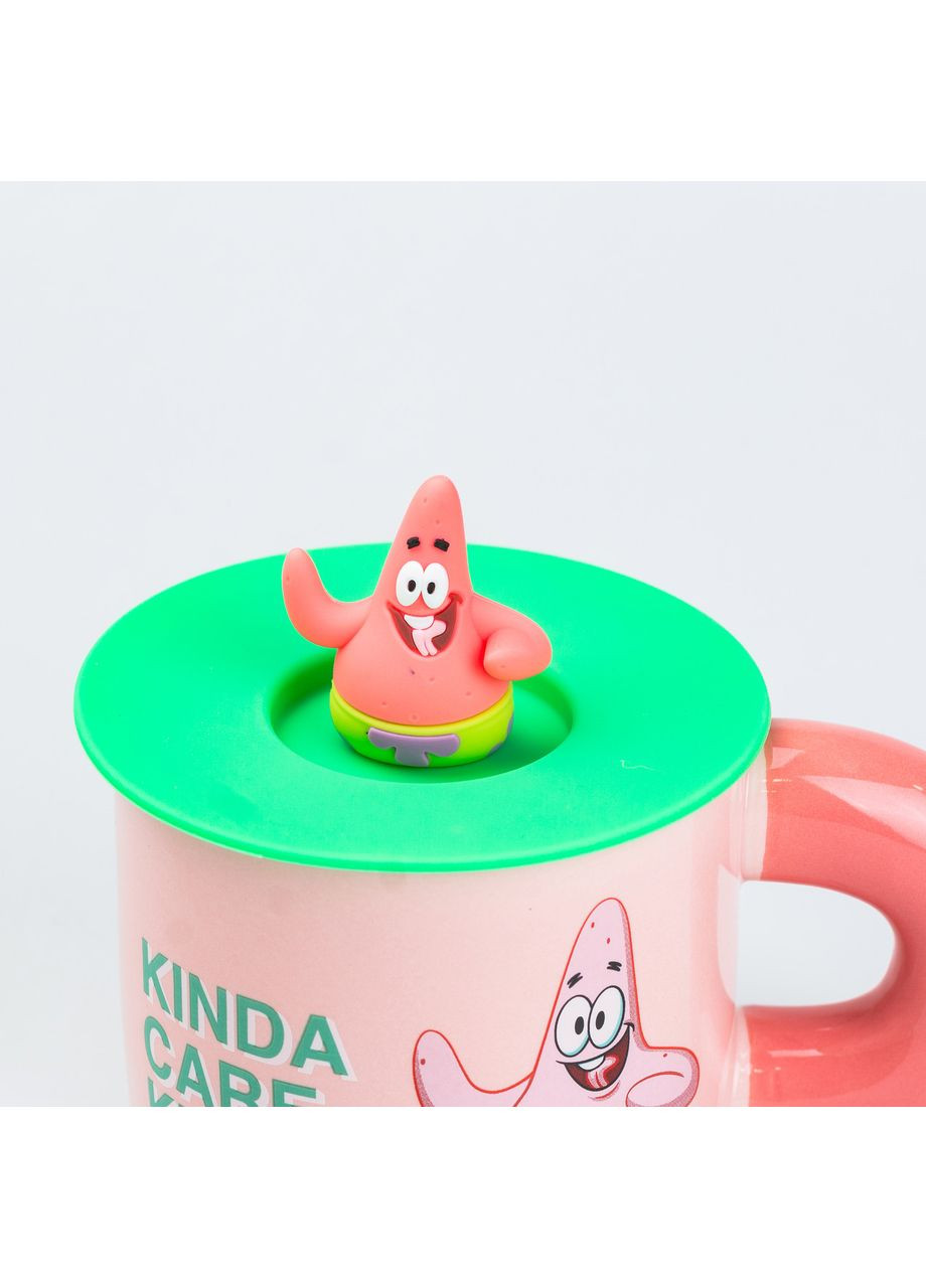 Чашка керамическая с крышкой "Патрик Стар" 400 мл Patrick Star TS Kitchen (367724643)