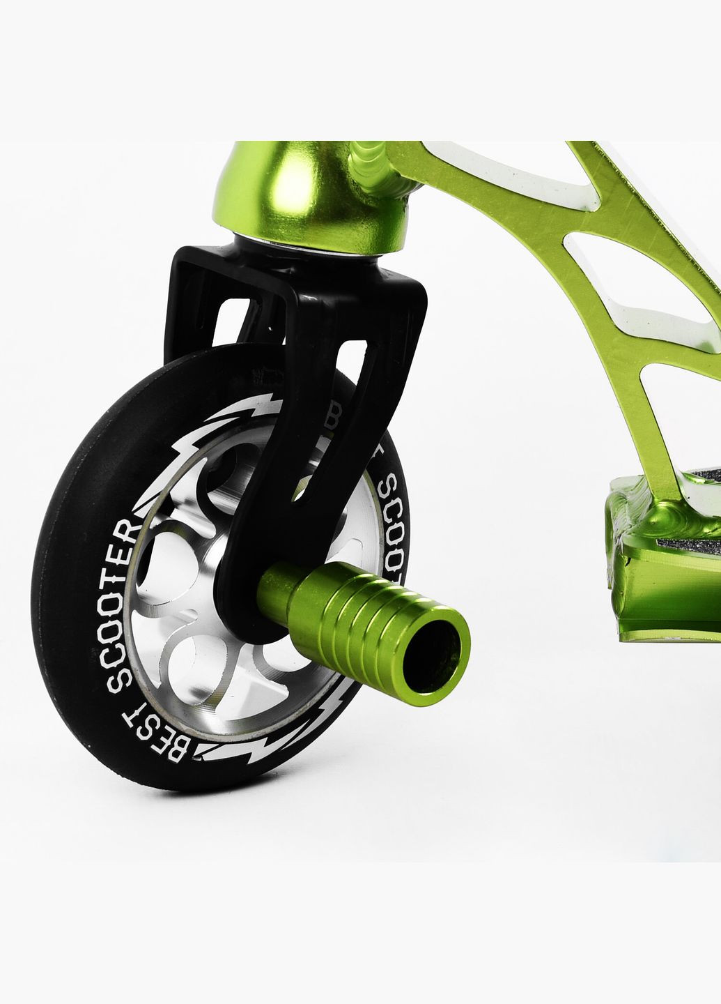 Самокат трюковий "Spider" HIC-система, пеги, алюмінієвий диск та дека, колеса PU. Green (107488) Best Scooter (340909525)