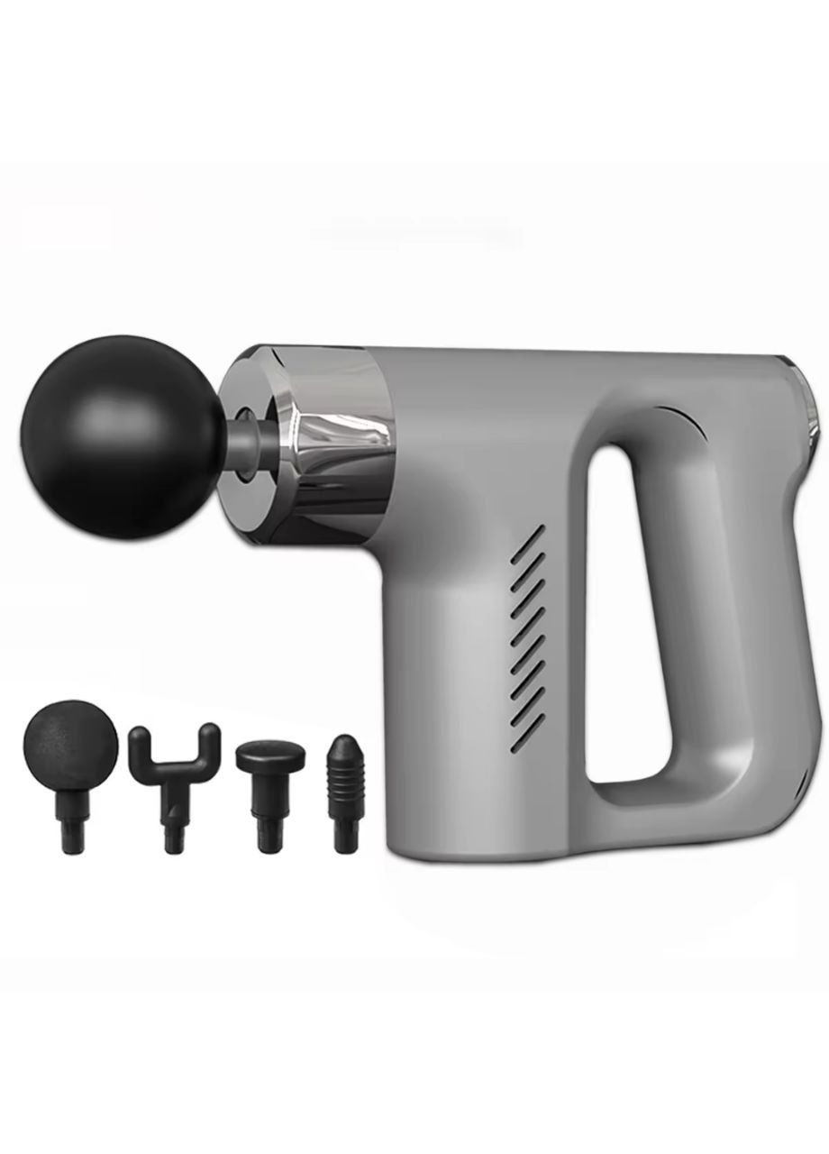 Масажер пістолет для тіла з насадками Fascial Gun KH-740 (300103883)