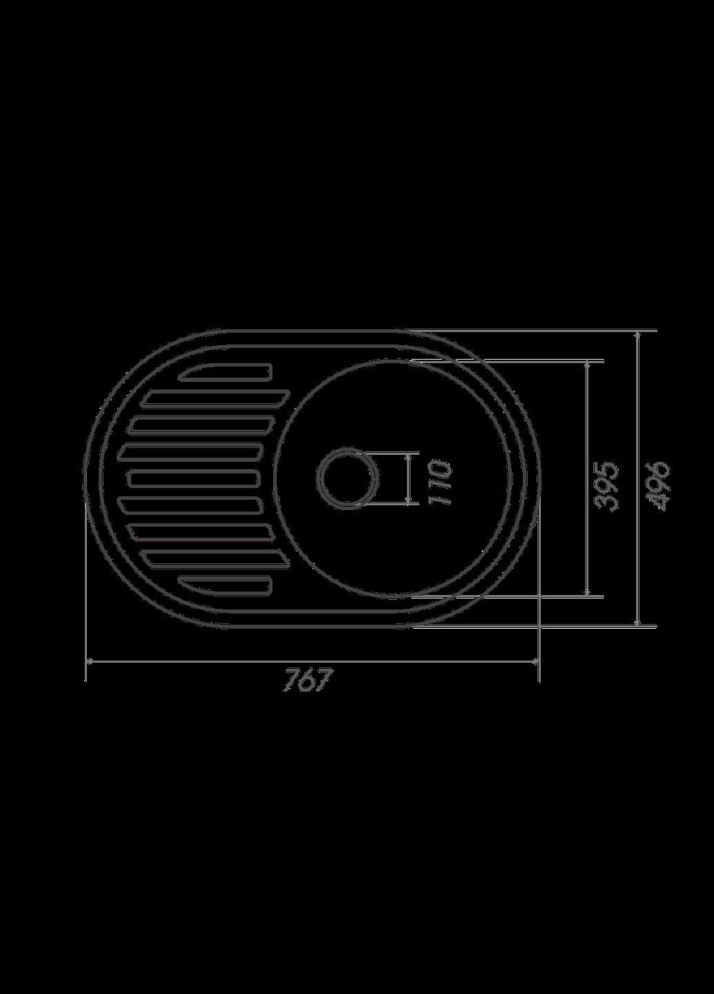 Гранітна мийка для кухні LIRA 7750 матова Білосніжна Valeso (342071957)