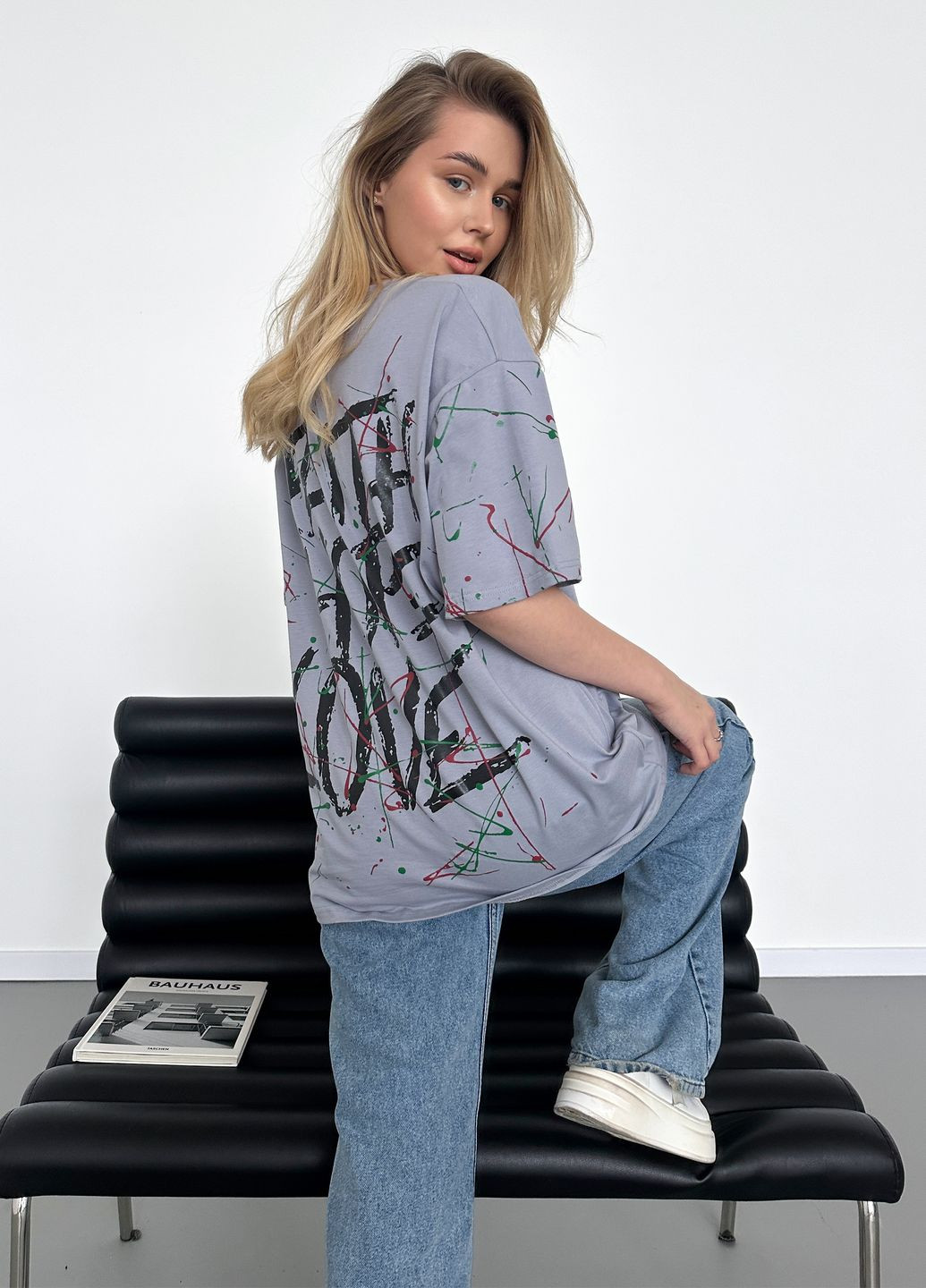 Оверсайз футболка женская Faith Hope Love No Brand - (322774330)