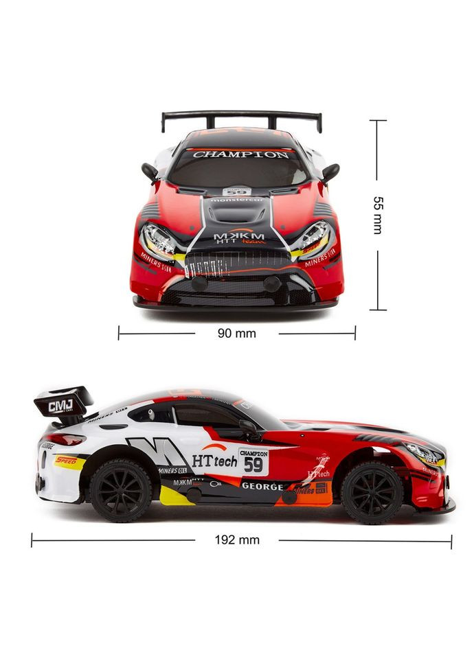 Автомобиль на радиоуправлении 16599OB 1:24, 2.4 ГГц (Ghz), красный KS Drive (343275406)