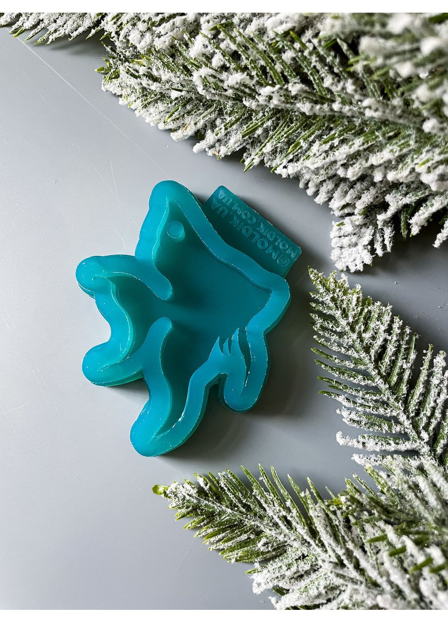 Молд Золота рибка для новорічних іграшок на ялинку силіконова форма для епоксидної смоли No Brand (370567013)