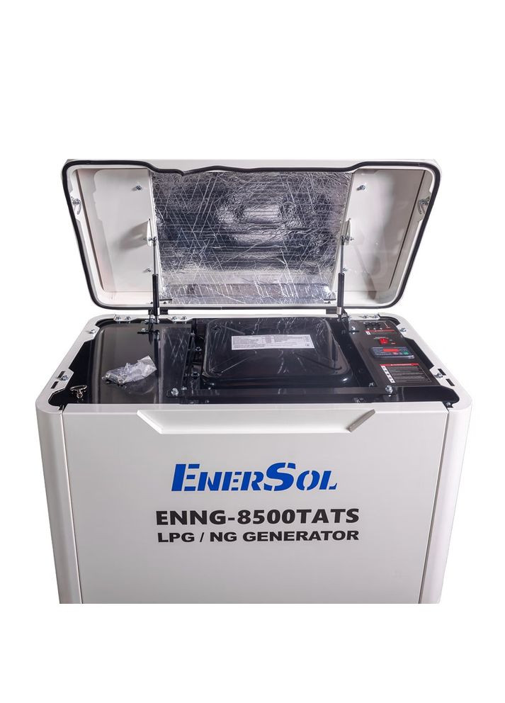 Генератор газовый ENNG-8500TATS, 400В, 8.0-8.5кВт, 3Фази, электростартер, 160.0кг EnerSol (370621993)