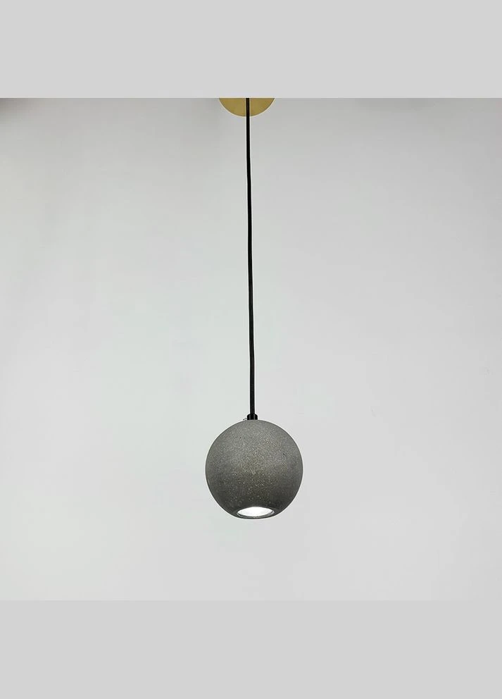 Підвіс MOON CONCRETE у вигляді сірої бетонної кулі LineF (399431013)