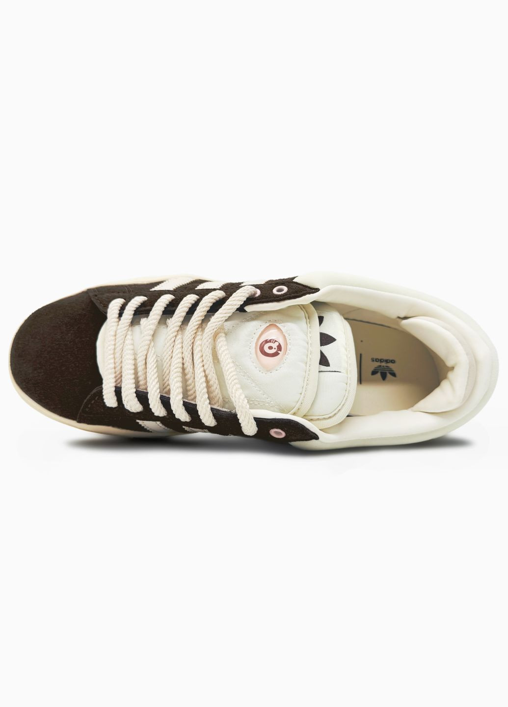 Кросівки жіночі Adidas Campus x Bad Bunny Brown Beige| Адідас Кампус Бед Банні коричневі No Brand коричневі демісезони (341089785)