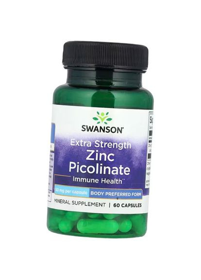 Пиколинат Цинка, Zinc Picolinate 50, 60капс (36280116) Swanson (322725772)