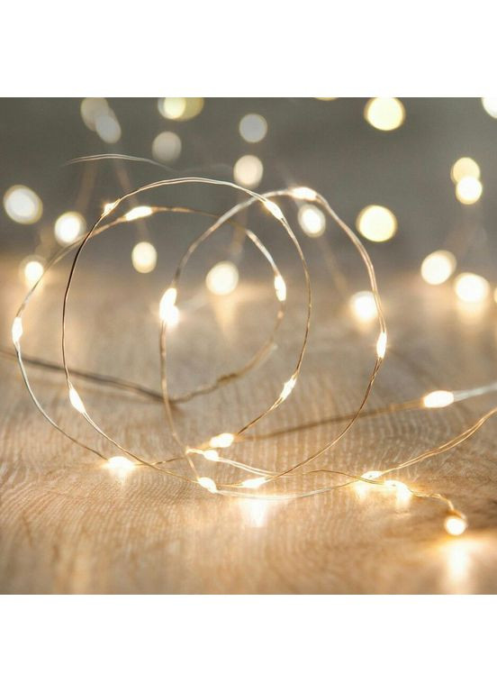 Светодиодная гирлянда нить на 2-х батарейках 20 LED лампочек 2 м 5 шт(2104618699) No Brand (361854773)