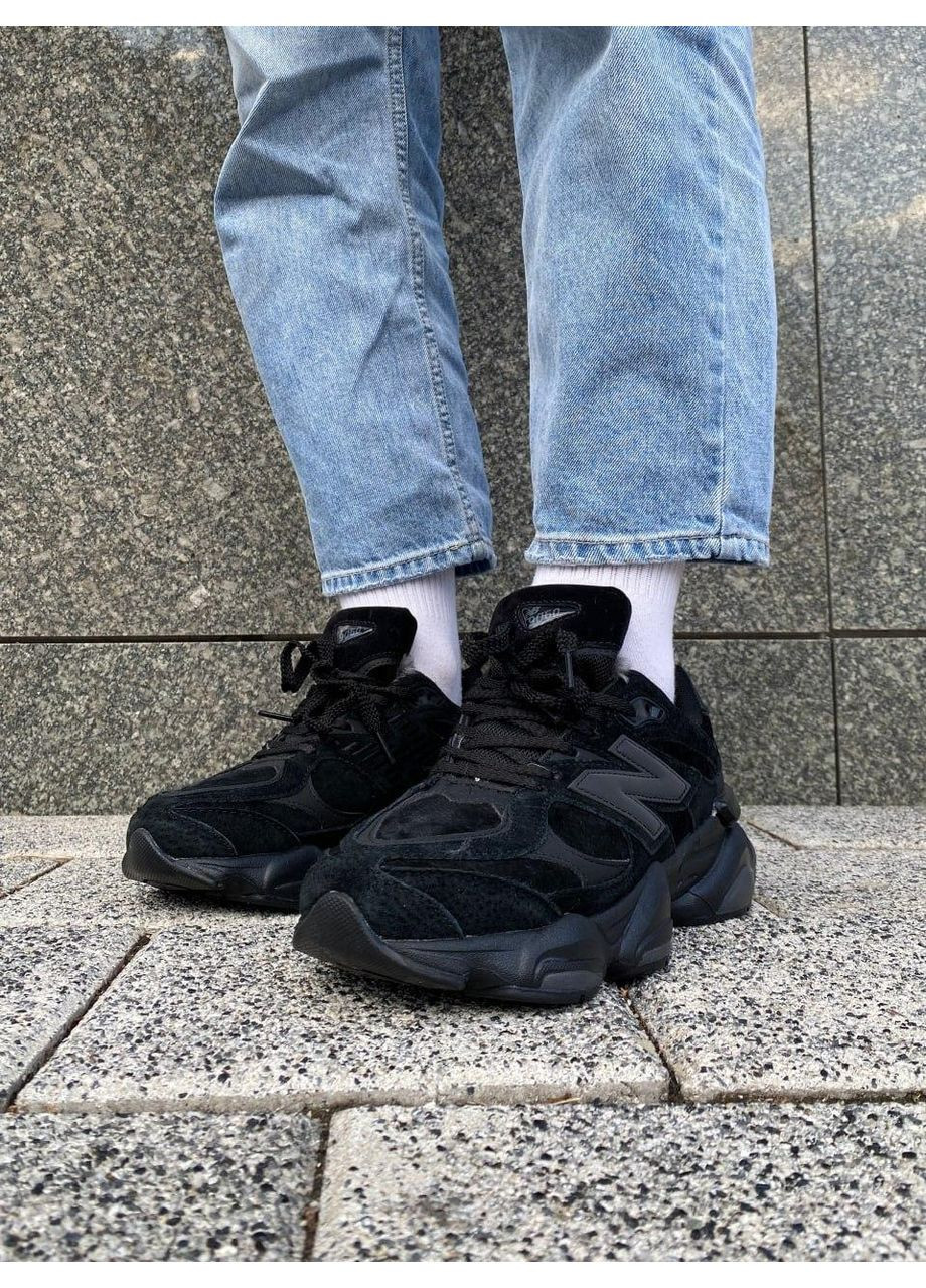 Чорні Зимовий кросівки чоловічі new balance 9060 black нью беланс 9060 No Brand