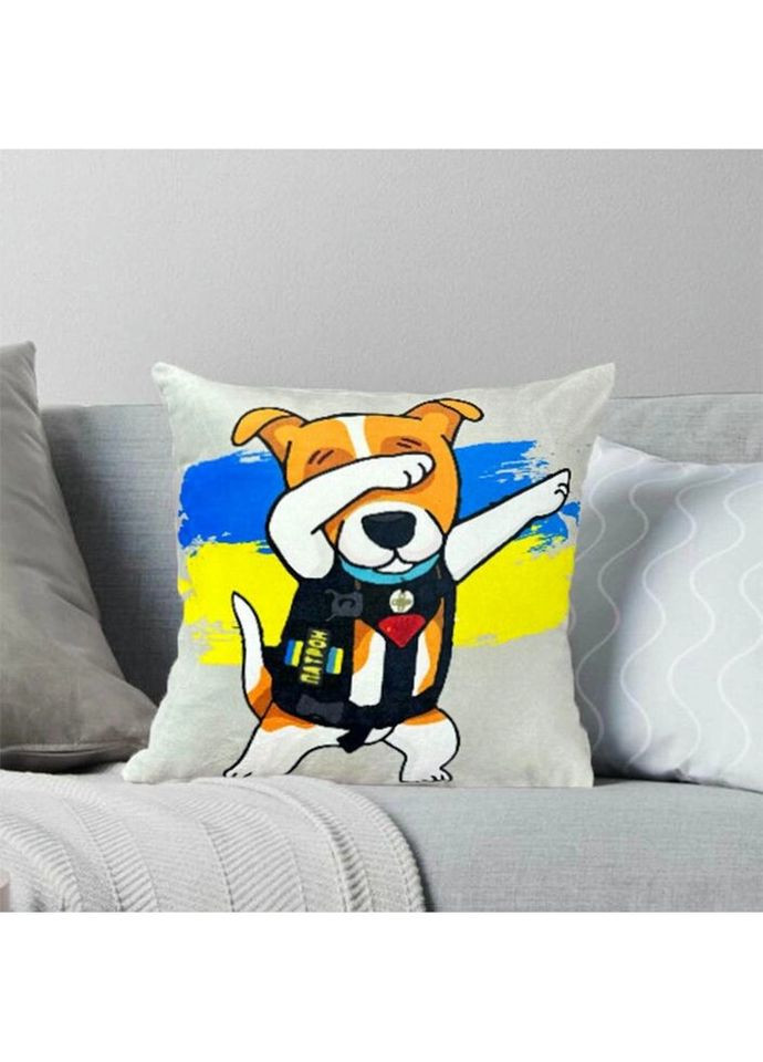 Подушка патріотична 3D "Пес Патрон" 2534_E 11976 50х50 см Fashion (297158764)