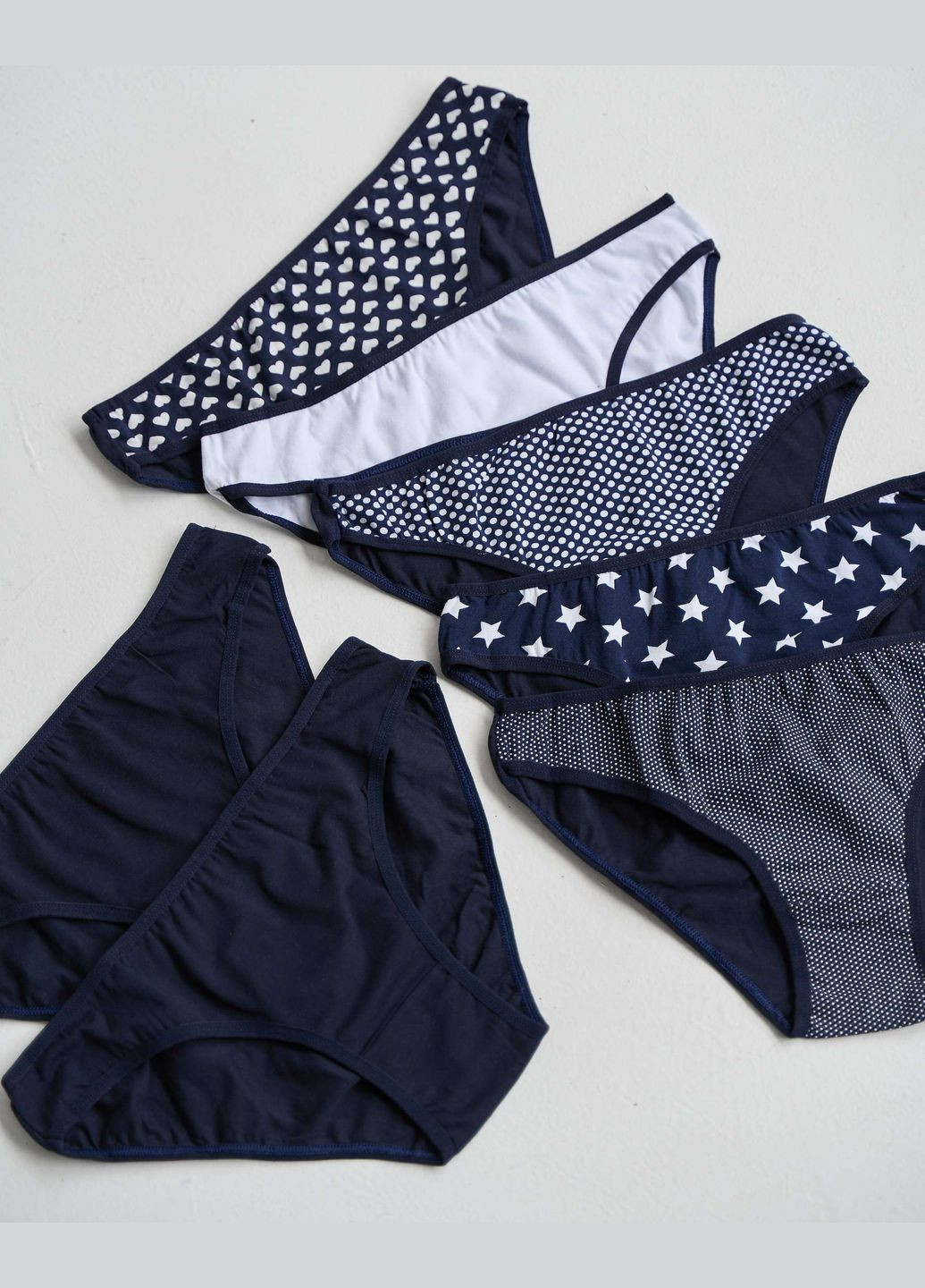 Набор женских базовых трусиков неделька - 7 шт. Nicoletta (340277007)