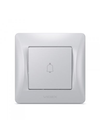 Кнопка звонка серебряный шелк BINERA Videx (366298325)