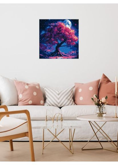 Картина по номерам — Силуэт дерева ©art_selena_ua 40х40 см IDEYKA (363986925)