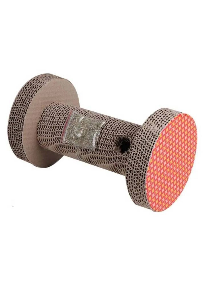 Когтеточка для кошек Гантель с кошачьей мятой 15x25 см Разноцветный (557-078) Eastland (364674792)