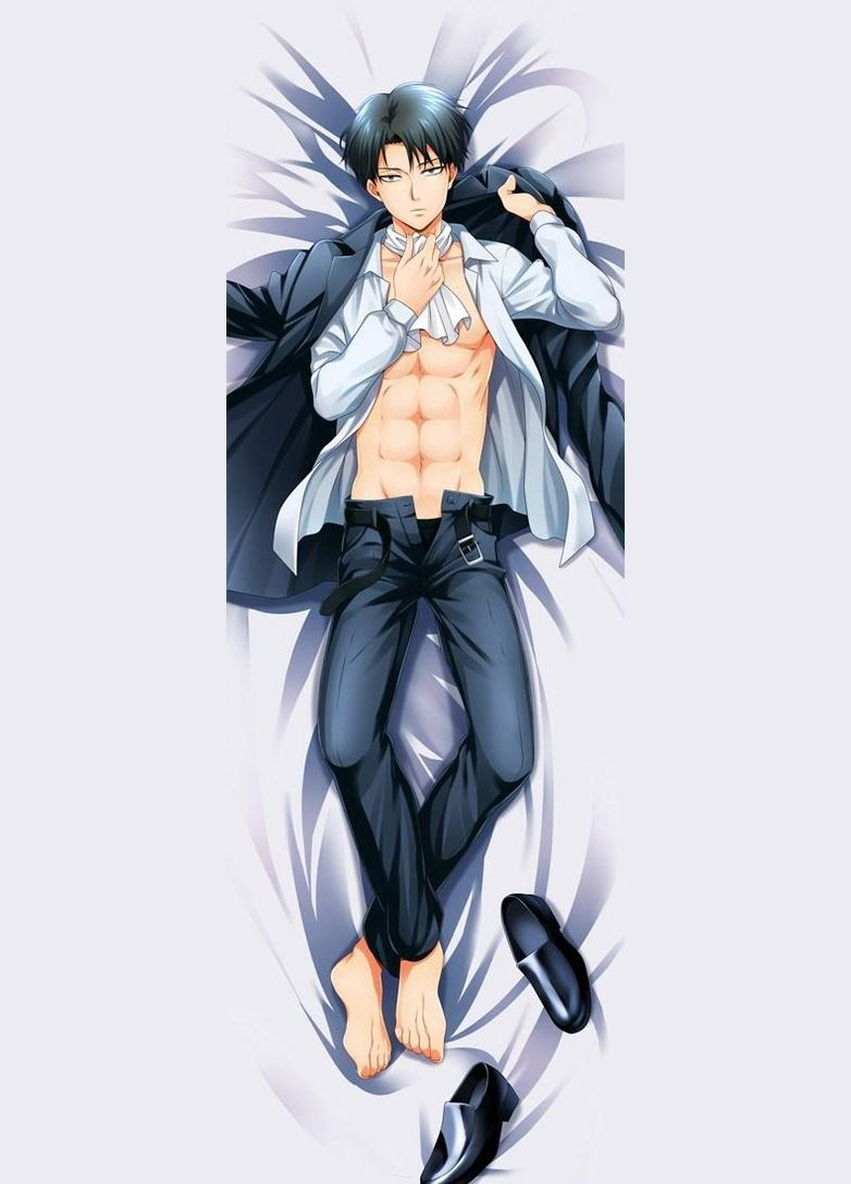 Дакимакура 150 х 50 см Леви Аккерман Атака Титанов Attack On Titan Levi Ackerman Подушка аниме принт Viva (346056183)