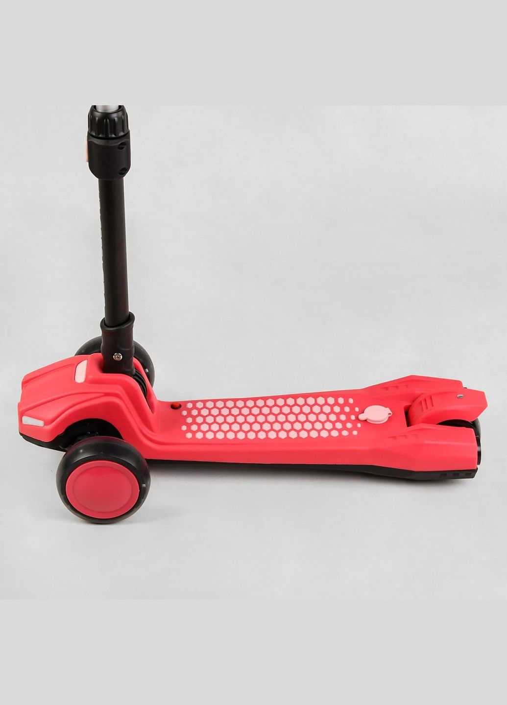 Детский самокат LT-11746. Парогенератор, звук машины, свет, музыка, 3 PU колеса. Розовый Best Scooter (293818616)
