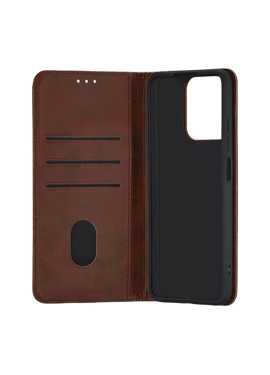 Чохол-книжка Premium Xiaomi Redmi 12C/Redmi 11A 4G/Poco C55 Dark Brown Case Poco C55; Redmi 11A; Redmi 12C (297454930)