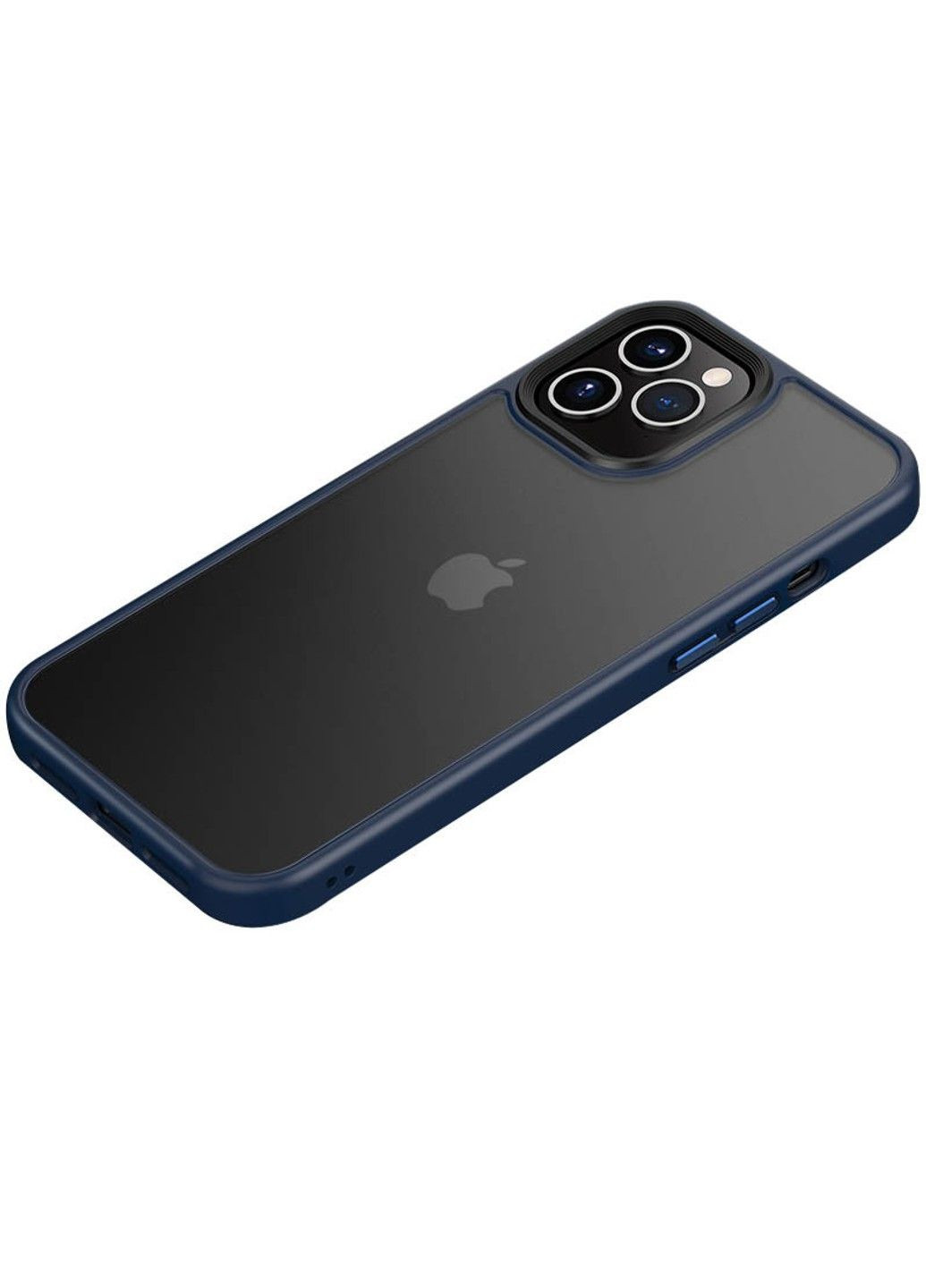 TPU+PC чехол Metal Buttons для Apple iPhone 12 Pro / 12 (6.1") Epik (294725360)