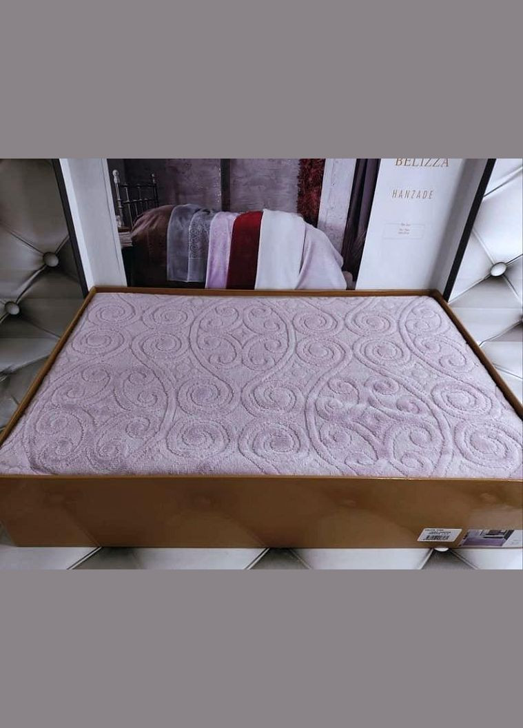 Велюрове простирадло "Hanzade Lila" 200х220см Belizza (329898768)