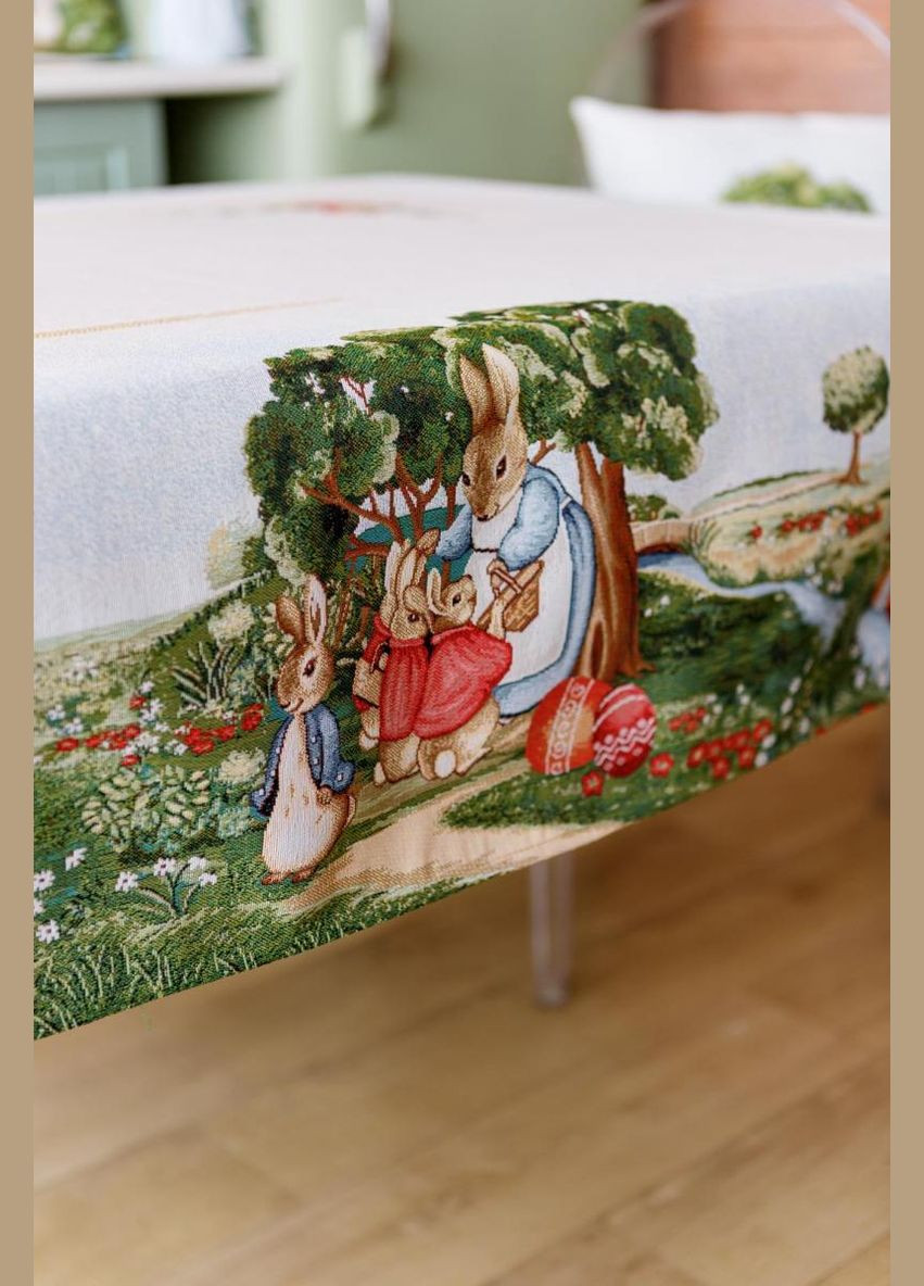 Гобеленова скатертина на стіл Лужайка Прованс (326807399)
