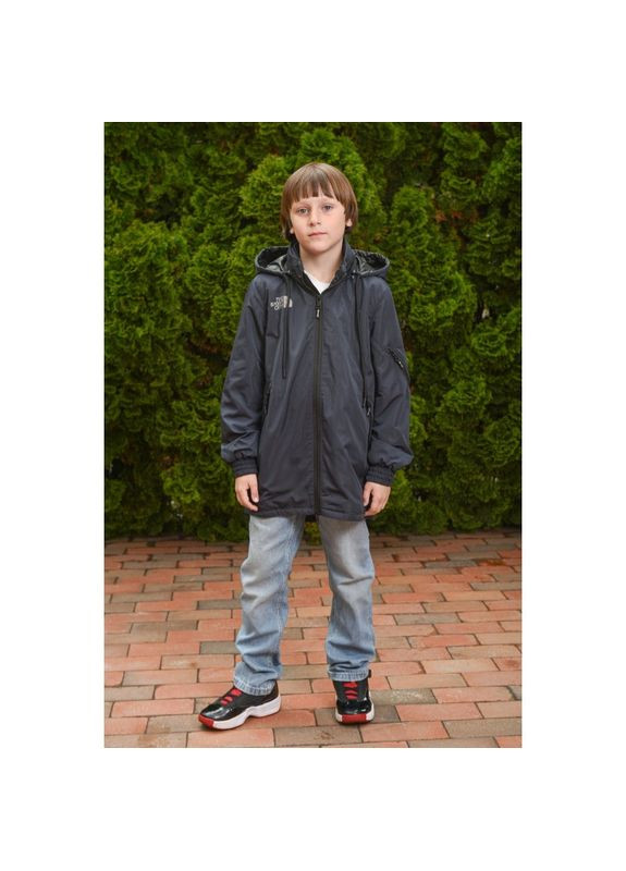 Синя демісезонна вітровка No Brand