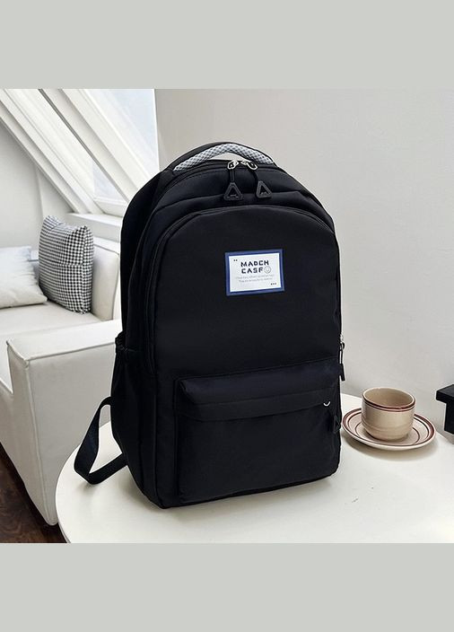 Рюкзак Fashion Case чоловічий жіночий дитячий шкільний портфель чорний No Brand (326487655)