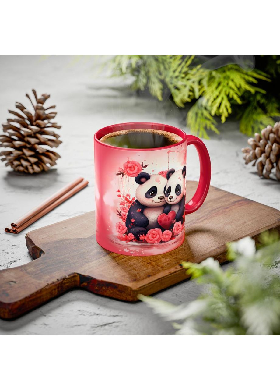 Керамічна чашка з дизайном "Пандочки" No Brand (368671466)